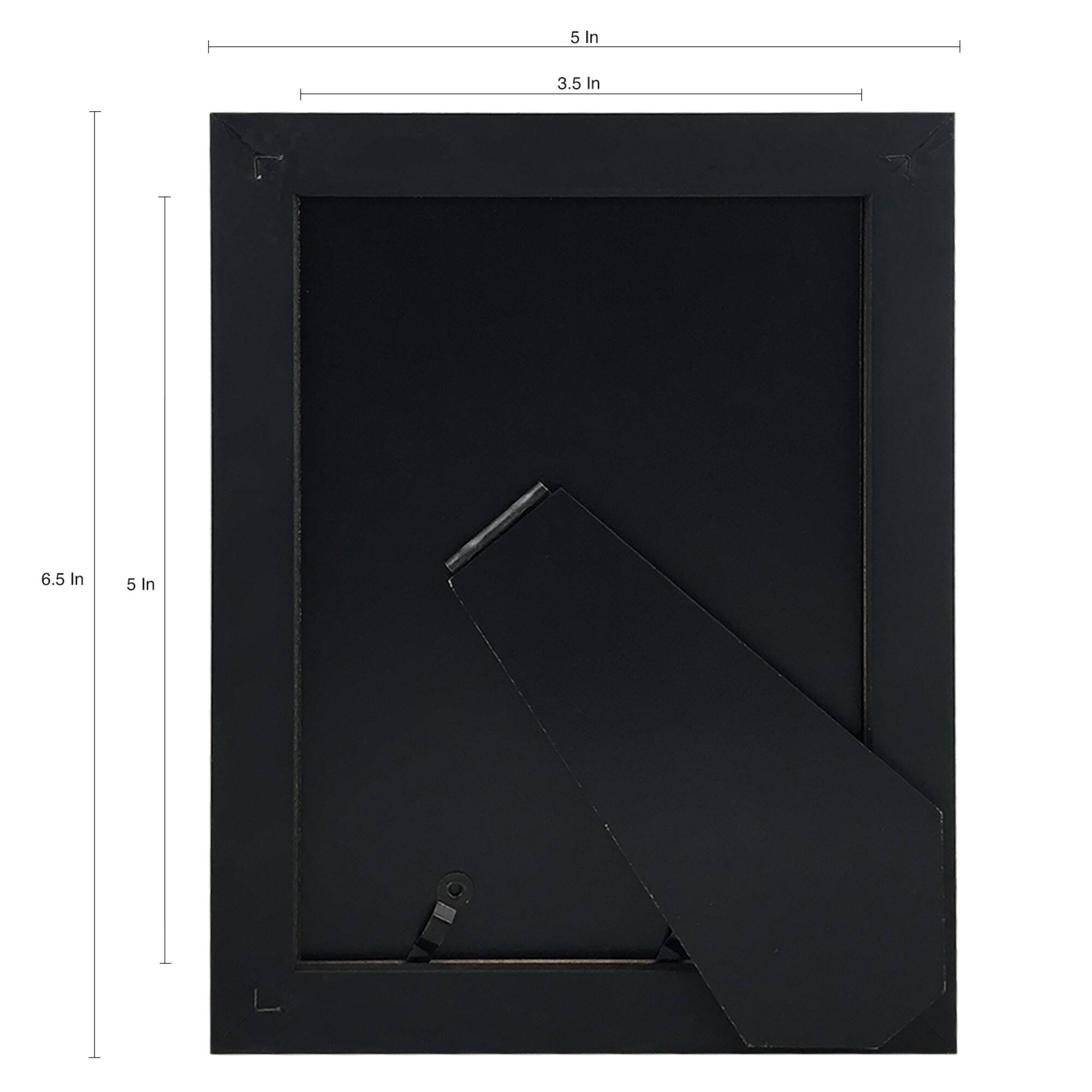Expressions™ 3.5" x 5" Espresso Rustic Frame with Mat by Studio Décor®